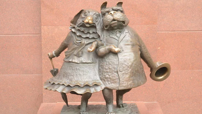 влюбленные собачки